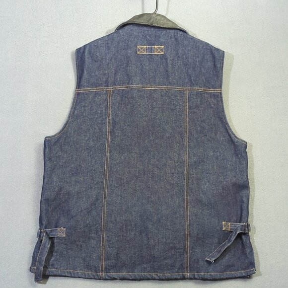 Kakadu Traders Australia Vest Men's 2XL Blue Denim Conceal Carry C11MV03 - Picture 13 of 15
